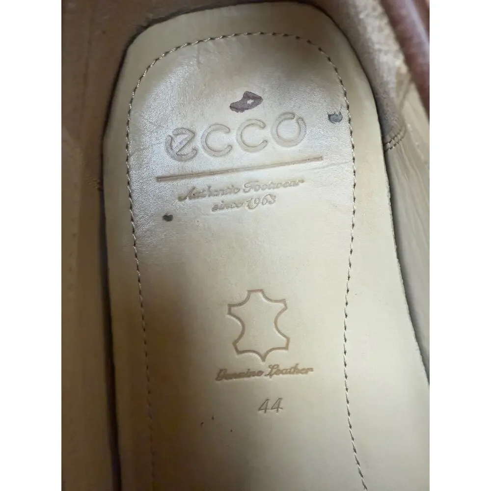 Ecco Classic Moc 2.0 Loafer Moccasin Shoes Genuine Leather Brown EUR‎ 44 US 11